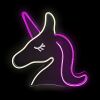 2Kids Toys LED NEON LIGHT Lampe Einhorn Rosa und Weiß