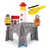 Bigjigs Rail Eisenbahntunnel mit Leuchtturm und Hubschrauberlandeplatz