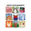 Mudpuppy Kunst Katzen - Magnete 9 Stück