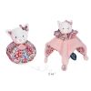 Doudou Schnuffeltuch Katze rosa 3in1
