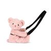 Doudou Plüsch-Umhängetasche Bär Rosa 30 cm
