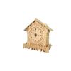 Woodcraft Holzpuzzle 3D Uhr Haus