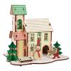 Woodcraft Hölzernes 3D puzzle Winterhaus