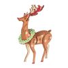 Woodcraft Hölzernes 3D Puzzle Weihnachten Rentier