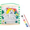 small foot Buntes Holzbild Bauernhof mit Tieren