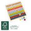 small foot Kleine Multiplikationstabelle farbig aus Holz