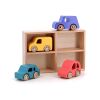 Vilac Set mit 4 City Vilacity-Autos aus Holz
