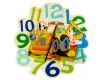 Hess Kinderuhr Bagger aus Holz