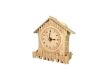 Woodcraft Holzpuzzle 3D Uhr Haus