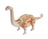 Woodcraft Hölzernes 3D Puzzle Brontosaurus