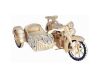 Woodcraft hölzerne 3D Puzzle Motorrad Dreirad Saider
