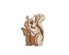 Woodcraft Hölzernes 3D Puzzle Eichhörnchen