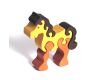 Fauna Massivholzpuzzle kleines braunes Pferd