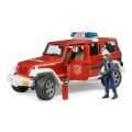 Bruder Red Fire JEEP WRANGLER mit Figur und Zubehör