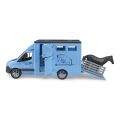 Bruder MB Sprinter Tiertransportfahrzeug mit Pferdefigur