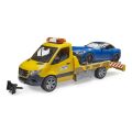 Bruder MB Sprinter Abschleppwagen mit Sportwagen