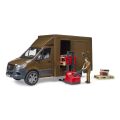 Bruder MB Sprinter UPS Transporter mit Figur und Zubehör