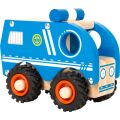 small foot Hölzernes Polizeiauto
