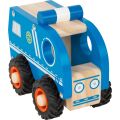 small foot Hölzernes Polizeiauto