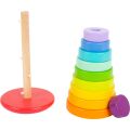 small foot Motorisch Aufsteckspiel Regenbogenturm