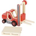 small foot Gabelstapler mit Palette