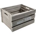 small foot Set aus Holzkisten grau