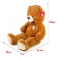 Rappa Großer Plüschbär Oskar mit Anhänger 90 cm