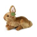 Rappa Braunes Plüschkaninchen liegend 23 cm ECO-FRIENDLY