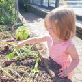 Bigjigs Toys Gartenwerkzeugset Kunststoff grün 3tlg.