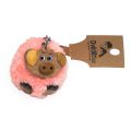 2Kids Toys Schlüsselanhänger aus Holz mit Pompon Schwein