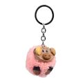 2Kids Toys Schlüsselanhänger aus Holz mit Pompon Schwein