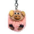 2Kids Toys Schlüsselanhänger aus Holz mit Pompon Schwein