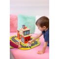 2Kids Toys Station aus Holz Feuerwehrleute 2 in 1