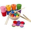 2Kids Toys Regenbogenbälle, Münzen und Becher 8 Farben