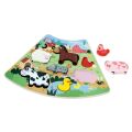 2Kids Toys Holzpuzzle Lustiger Bauernhof verbindbar