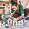 Bigjigs Toys Eimer mit Blöcken 50 Stück
