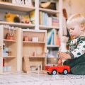Bigjigs Toys Faltbares Haus mit Zubehör