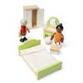 Bigjigs Toys Holzmöbel für ein Puppenhaus-Schlafzimmer