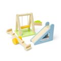 Bigjigs Toys Puppenhausmöbel aus Holz Spielplatz im Freien