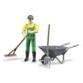 Bruder BWORLD Farmer mit Zubehör