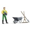 Bruder BWORLD Farmer mit Zubehör