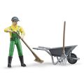 Bruder BWORLD Farmer mit Zubehör