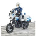 Bruder BWORLD Polizeimotorrad Ducati Scrambler mit Fahrer