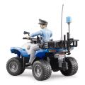 Bruder BWORLD blaues Polizei-Quadbike mit Figur