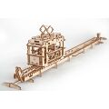 Ugears Mechanisches 3D-Holzpuzzle Seilbahn mit Schiene