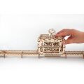 Ugears Mechanisches 3D-Holzpuzzle Seilbahn mit Schiene
