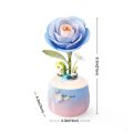 RoboTime 3D Mechanisches Puzzle Nacht-Aromalampe Blaue Kamelie