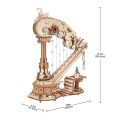 RoboTime 3D Mechanisches Puzzle Spieluhr Magische Harfe
