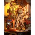 RoboTime 3D-Puzzle Spieluhr aus Holz Karneval bei Sonnenuntergang