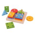 Bigjigs Baby Bunte Formen auf die Stäbe legen